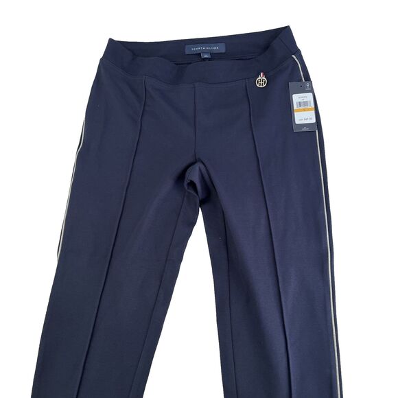 New Women’s Tommy Hilfiger Dress Pants Size Small Pleated NWT $69 Blue Silver - Picture 5 of 9